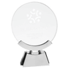 Voyager Glass Award with Silver and Black Base — Size