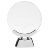 Voyager Glass Award with Silver and Black Base — Size
