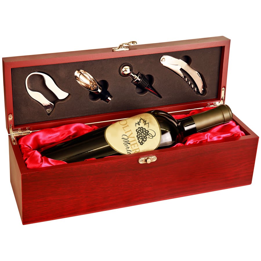 Finish Single Wine Box with Tools