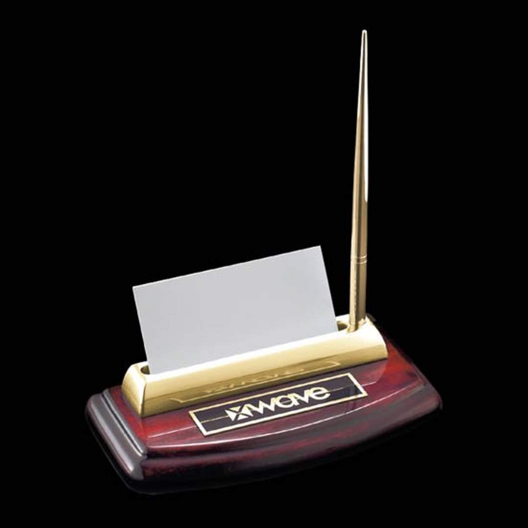 Corbett Pen/Card Holder – Gold