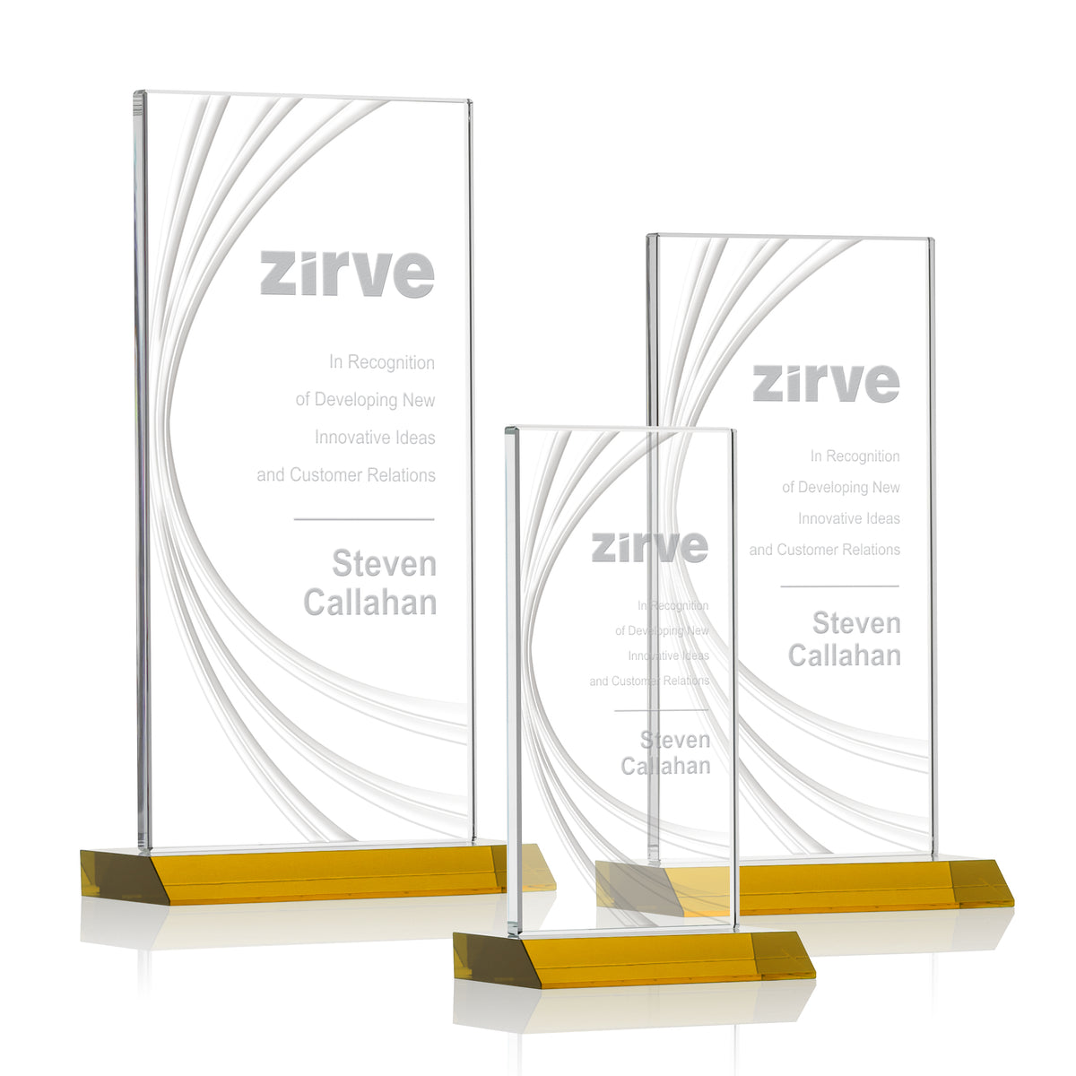 Hawkins Liquid Crystal™ Award - Amber 