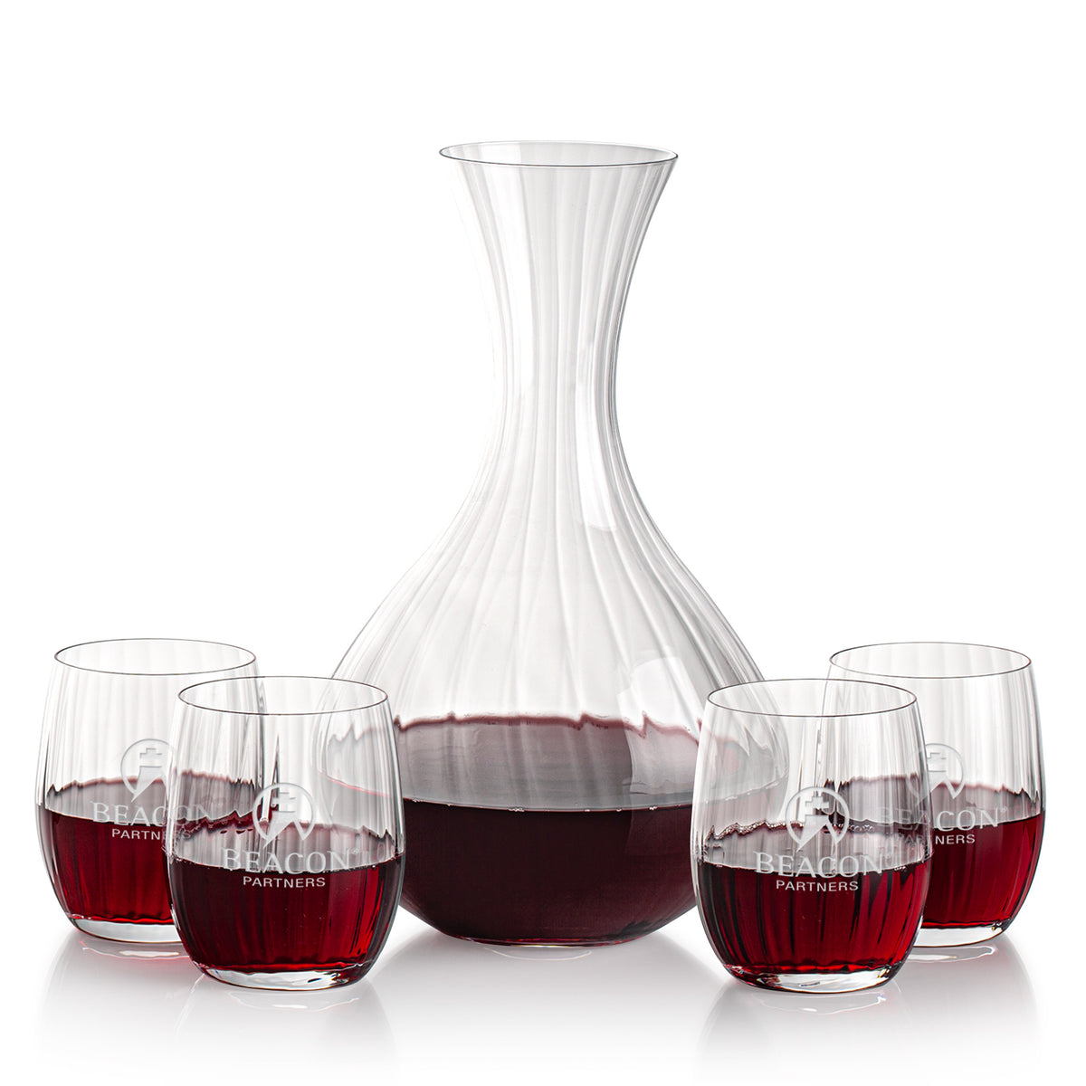 Amerling Carafe & Stemless Wine