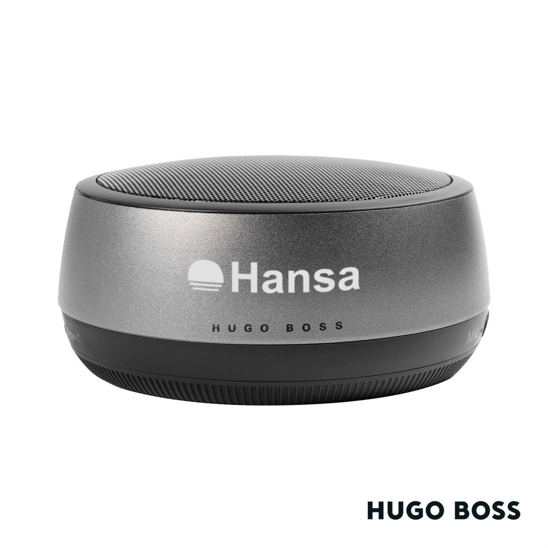 Hugo Boss® Gear Speaker – Dark Chrome
