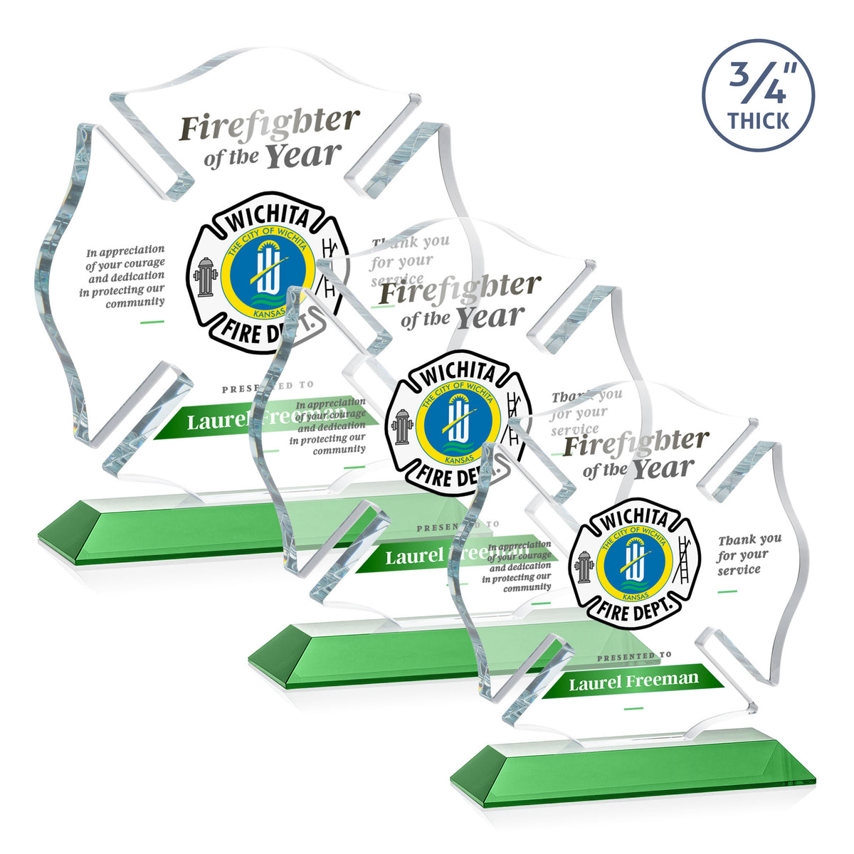 Maltese Cross VividPrint™ Award - Green