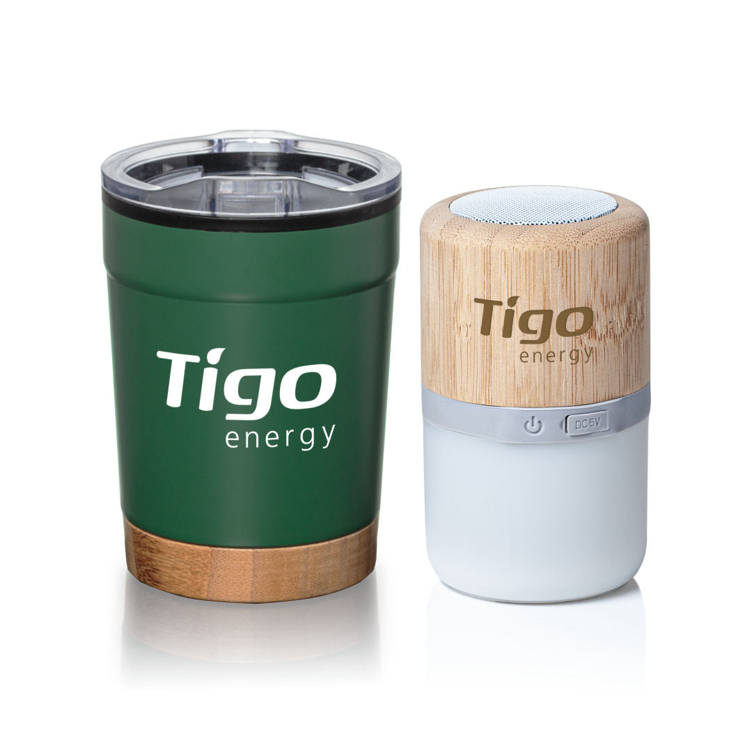 Eduardo Tumbler & Speaker Gift Set — Green — G557-269-GN