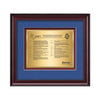 Caprera Certificate TexEtch Framed Award