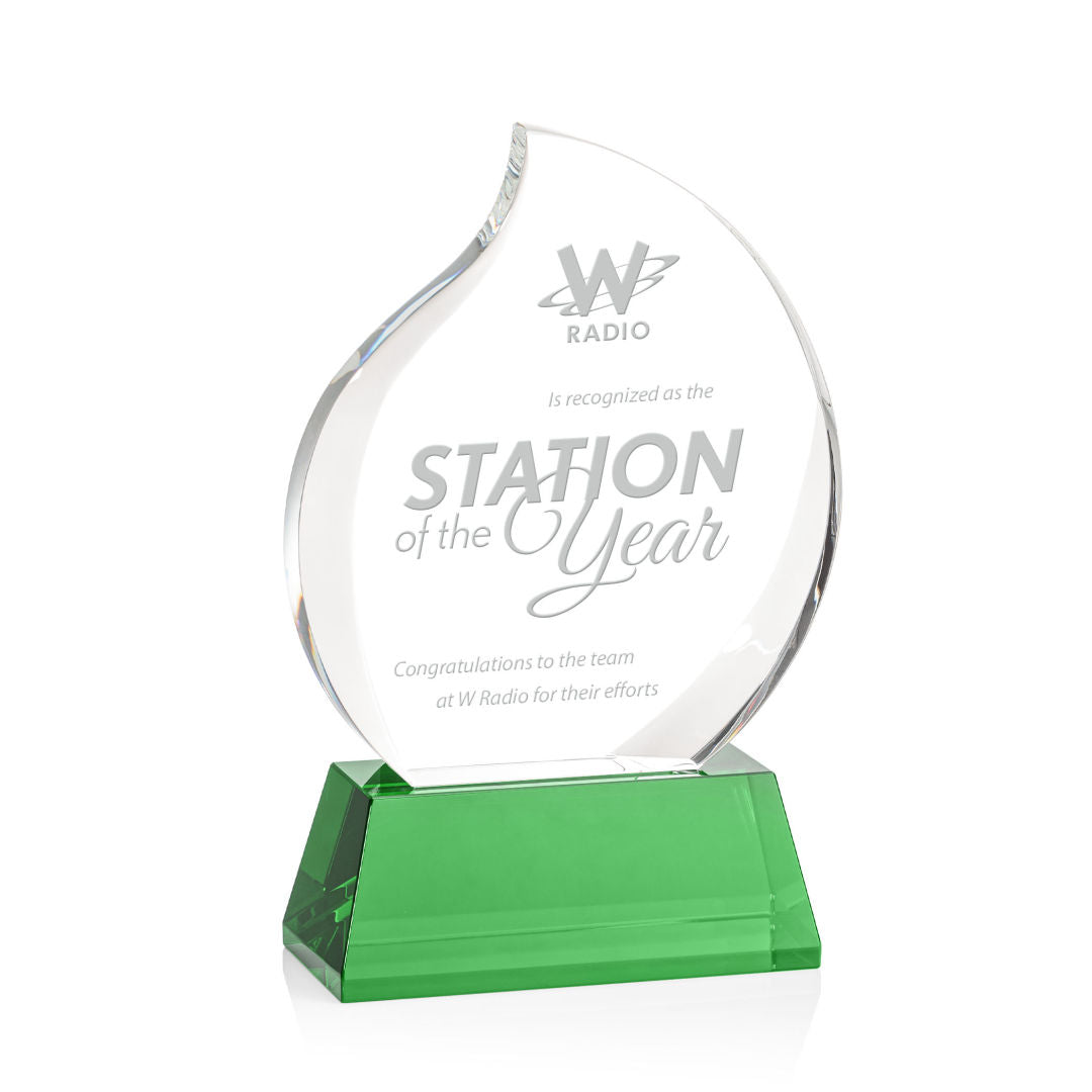 Preswick Flame Award on Base — OPT9725-G