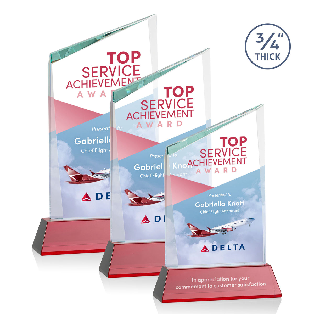 Scarsdale VividPrint™ Award on Newhaven - Red