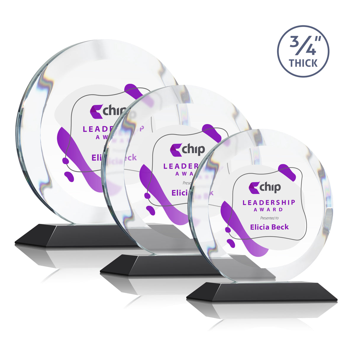 Gibralter VividPrint™ Award - Black