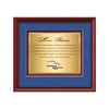 Raven Certificate TexEtch Framed Award