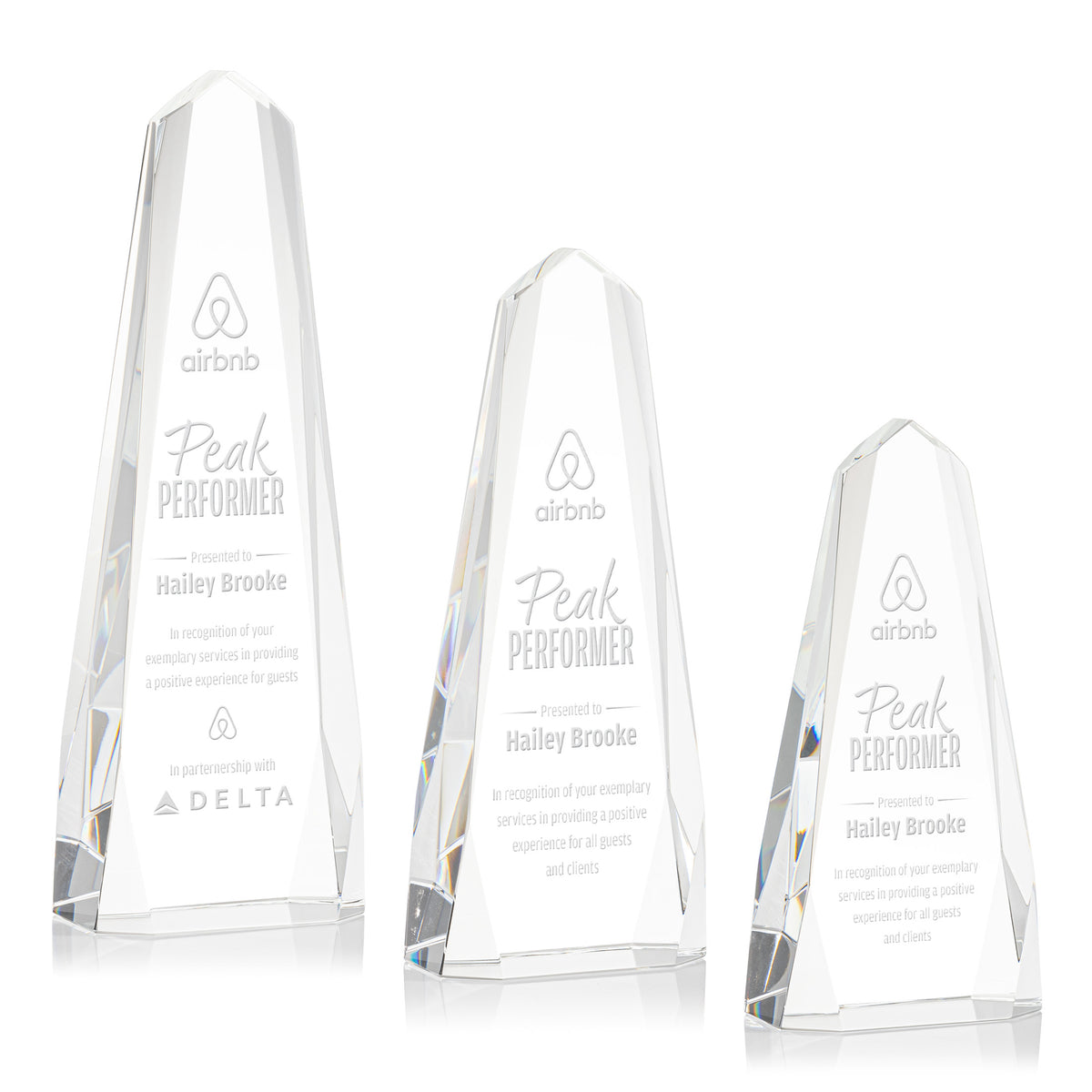 Geneva Optical Crystal Obelisk Award