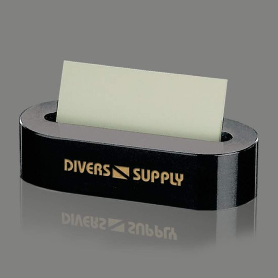 Oval Business Card Holder