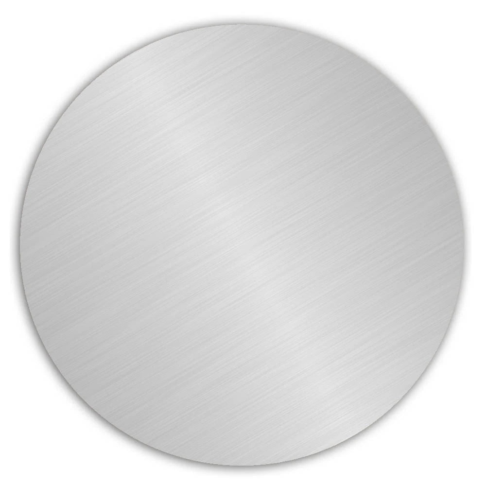 Silver aluminum engraving disc (1-3/4")