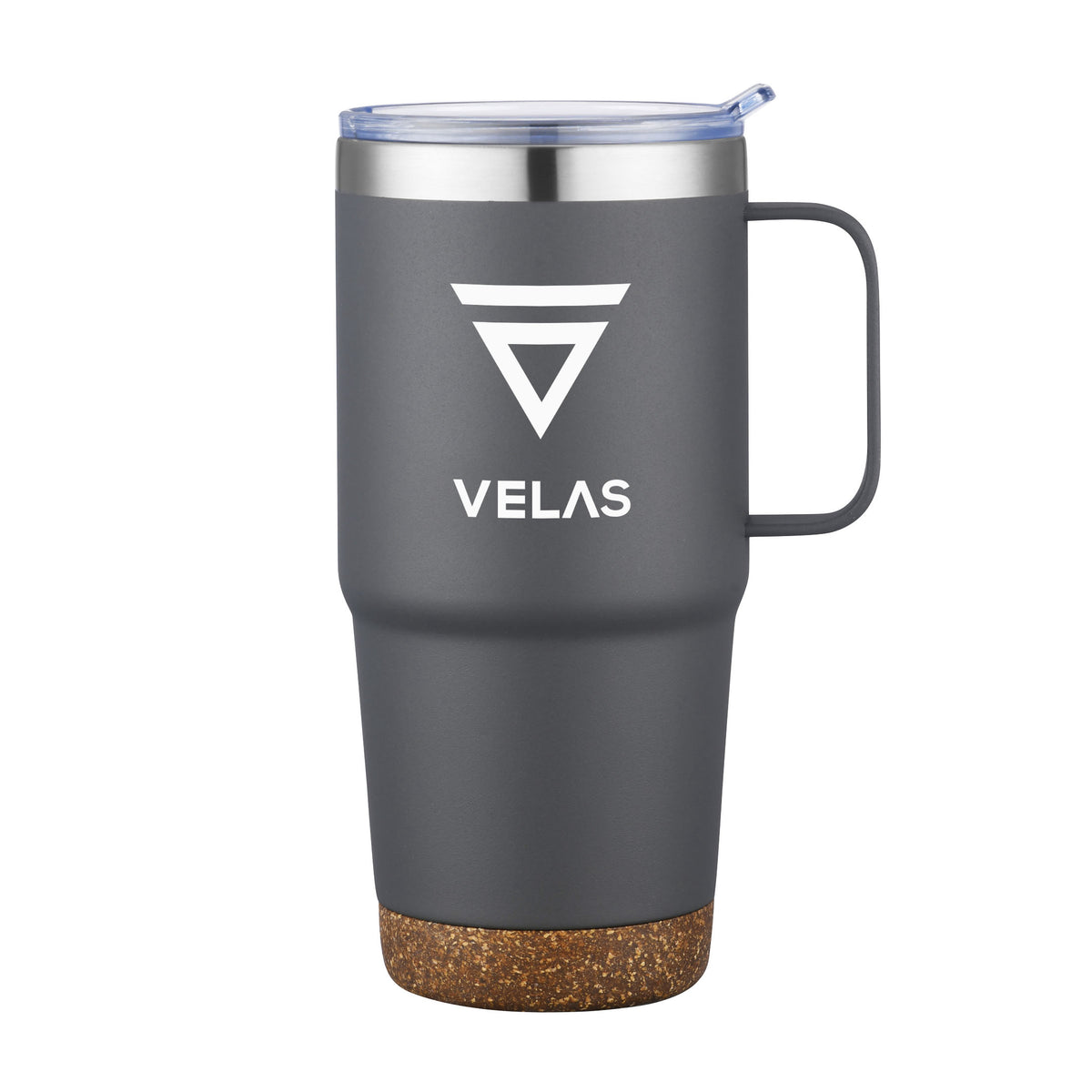 Akira Travel Mug w/Cork Bottom - 24oz — Gray — D269-GY