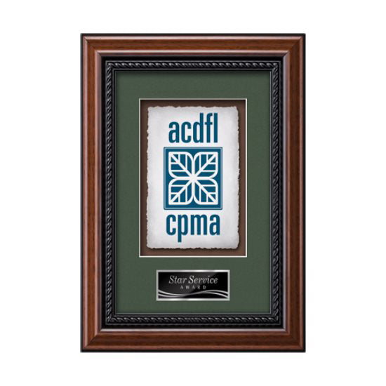 Deco VividPrint Artisan Paper Framed Award