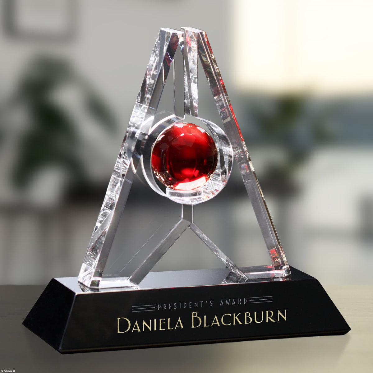 Alden Award 8-1/2" - Crystal D