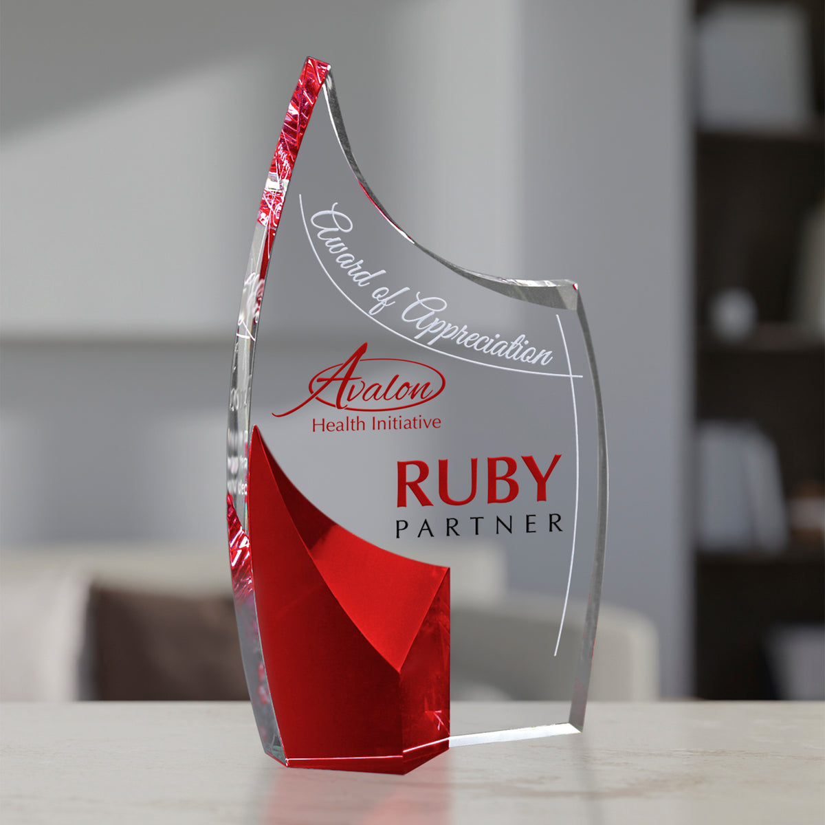 Allure Ruby Award 7" - Crystal D