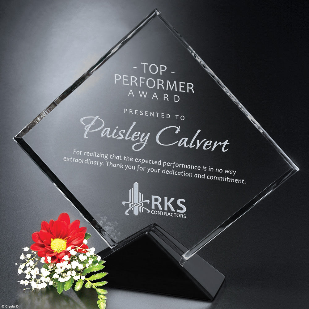 Asheville Square 9-1/2" - Crystal D