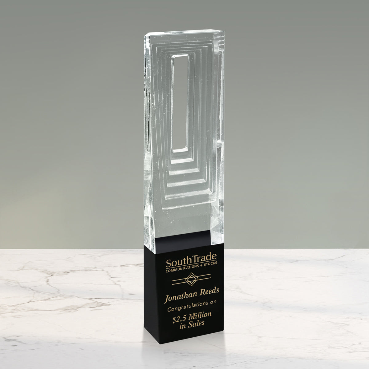 Athens Clear Award 10-3/4" - Crystal D