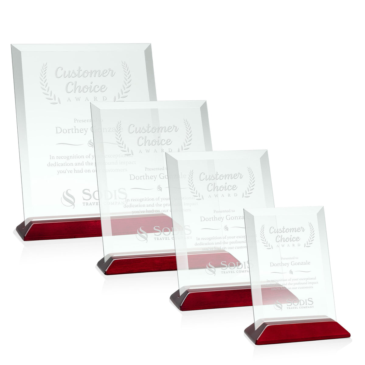 Embassy Award - Jade/Rosewood (Vert)