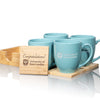 Mug & Bamboo Coaster Set