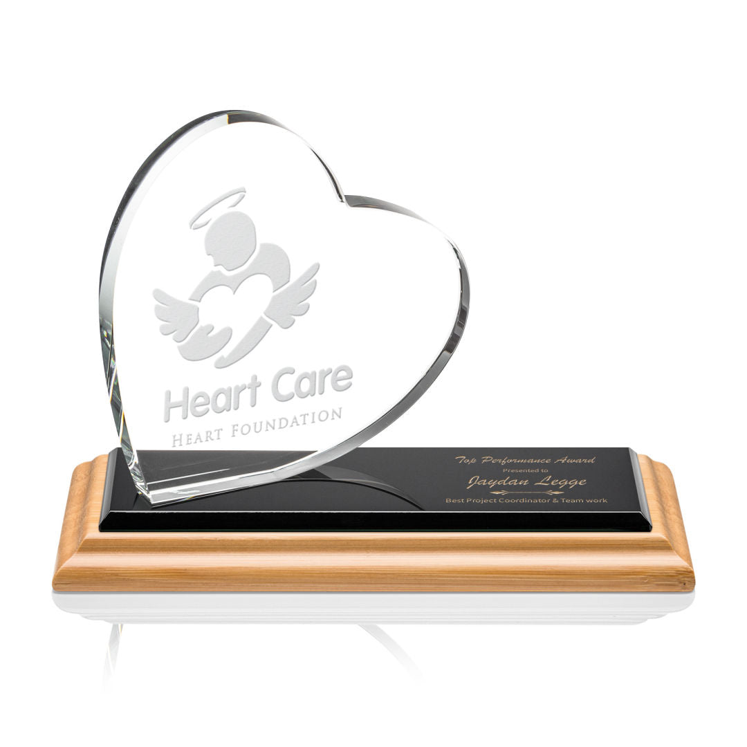 Northam Heart Award - Deep Etch