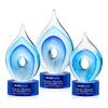 Caspian Art Glass Award – Base & Size Options