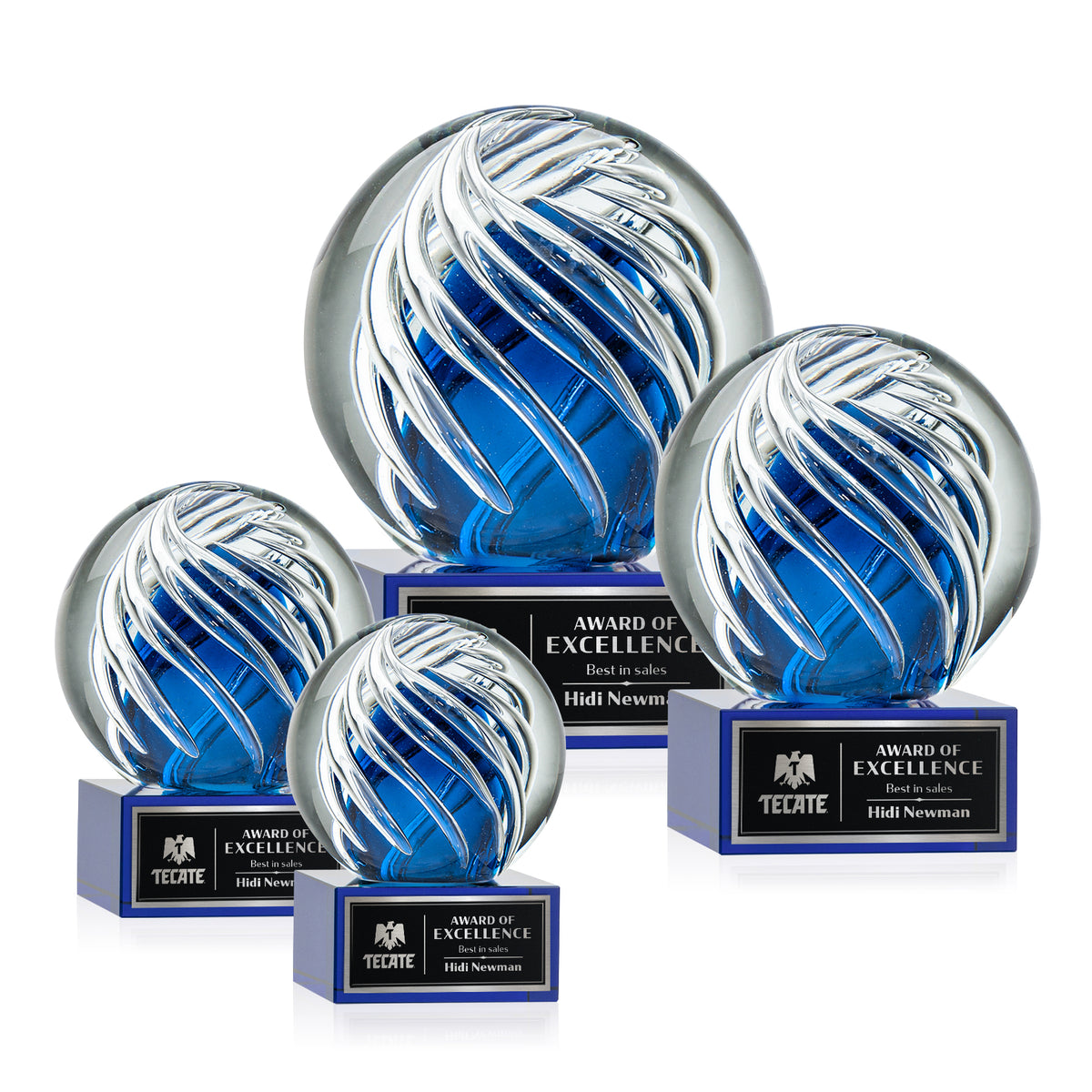 Genista Award on Hancock Base - Blue