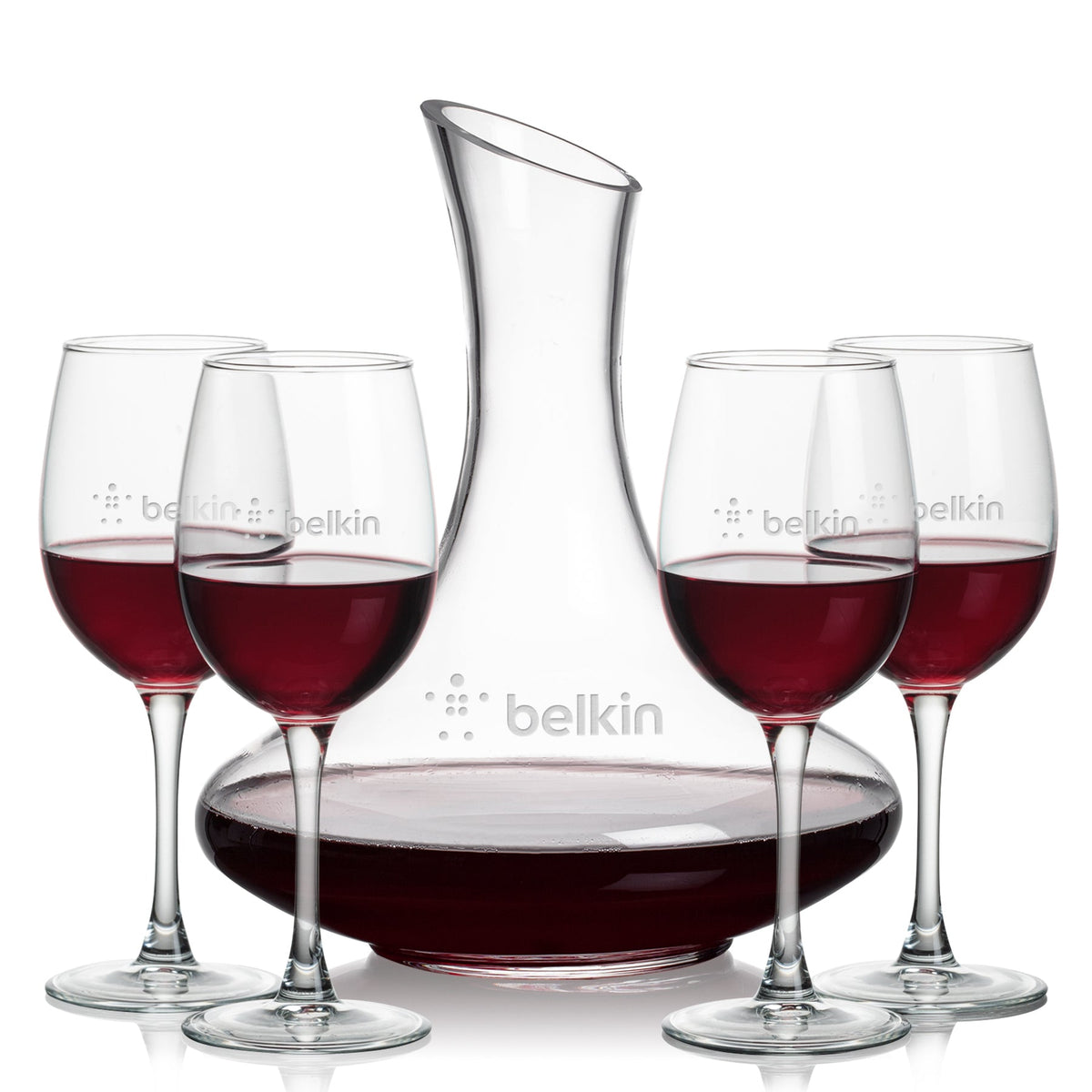 Kanata Carafe & Connoisseur Wine — Deep Etch example; representative set photo