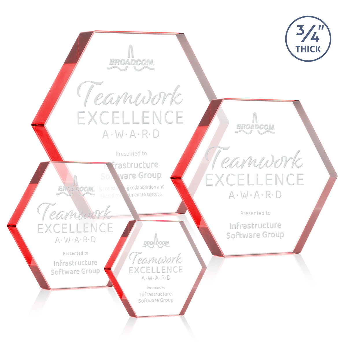 Gilford Hexagon Award - Red