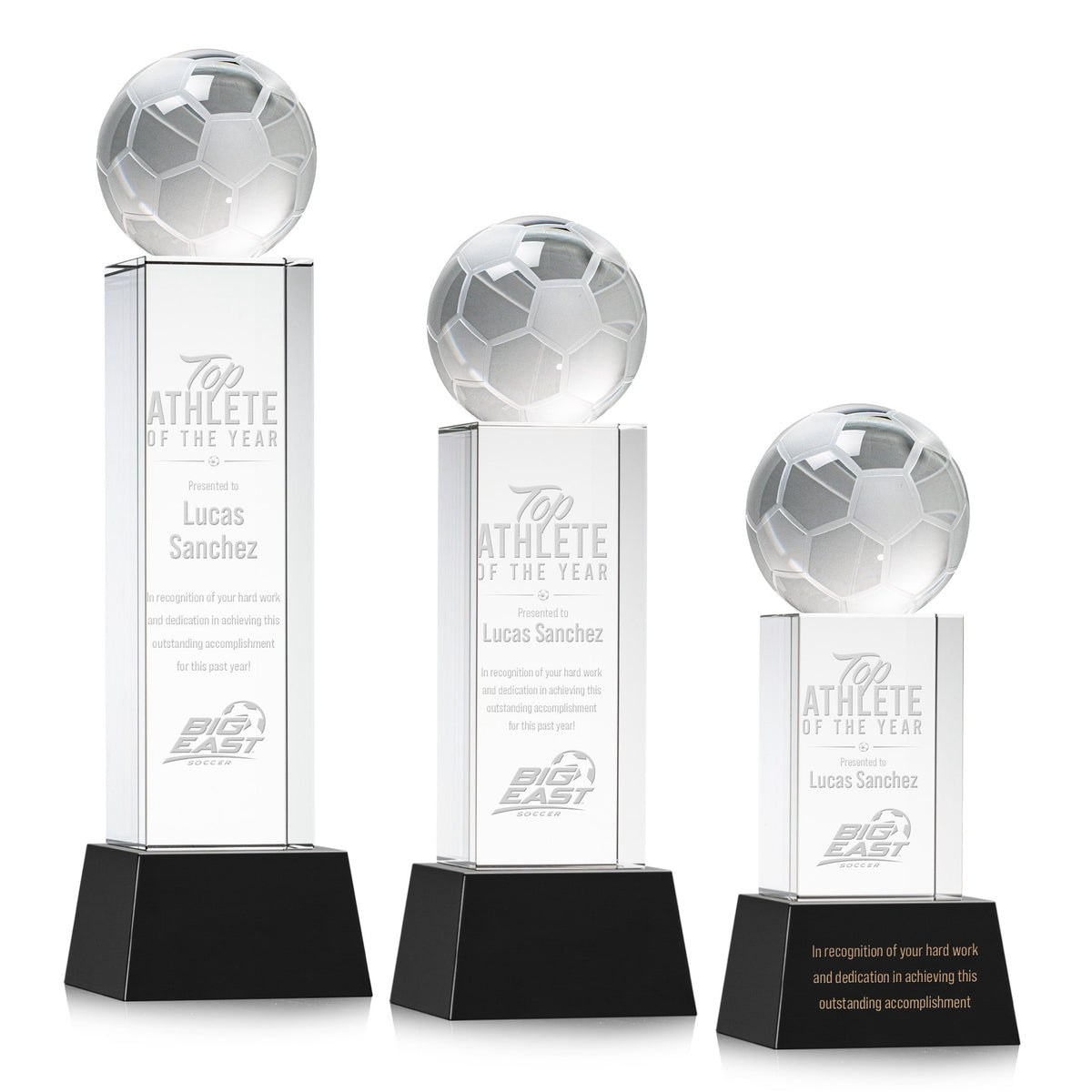 Soccer Ball Award on Belcroft Base