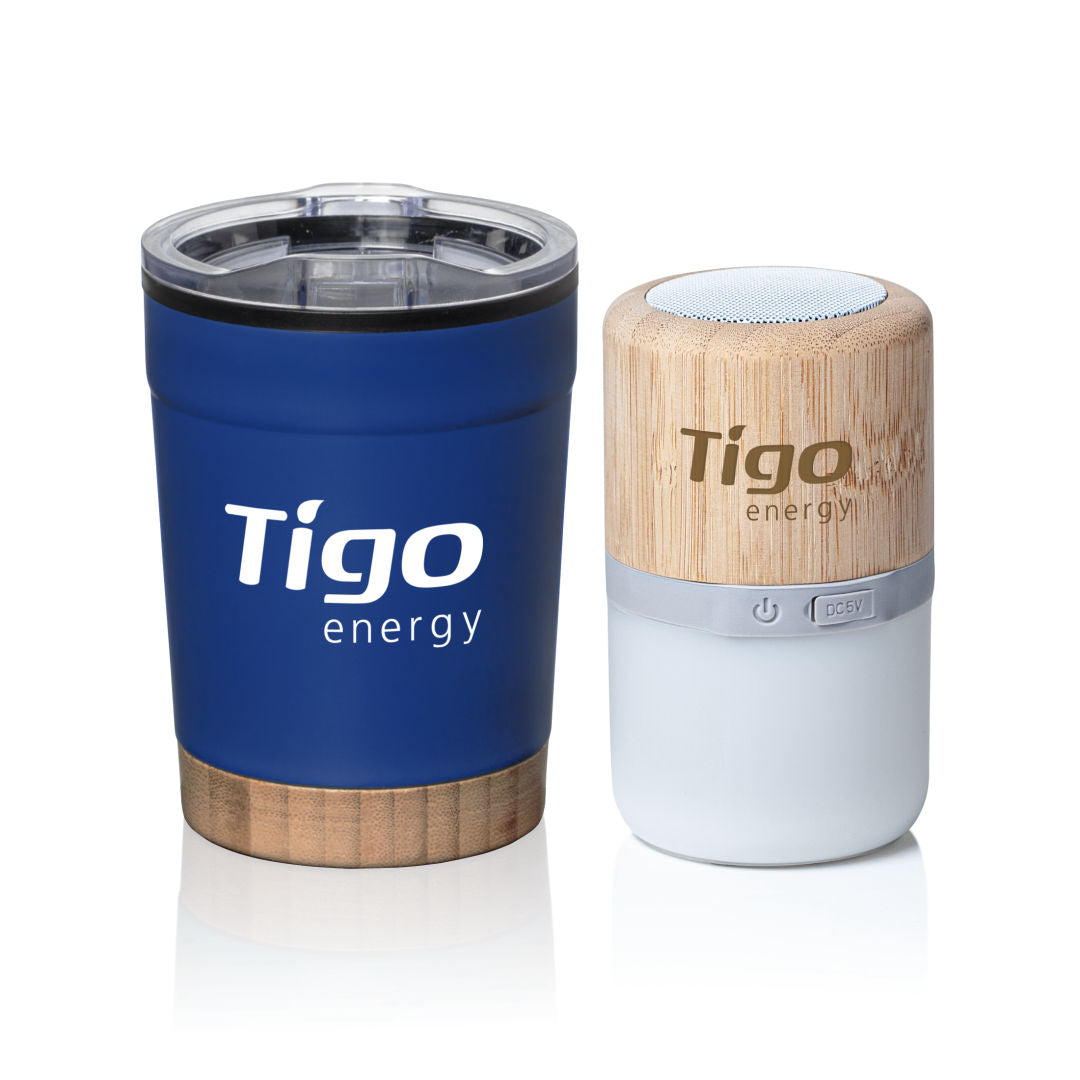 Eduardo Tumbler & Speaker Gift Set — Blue — G557-269-BL