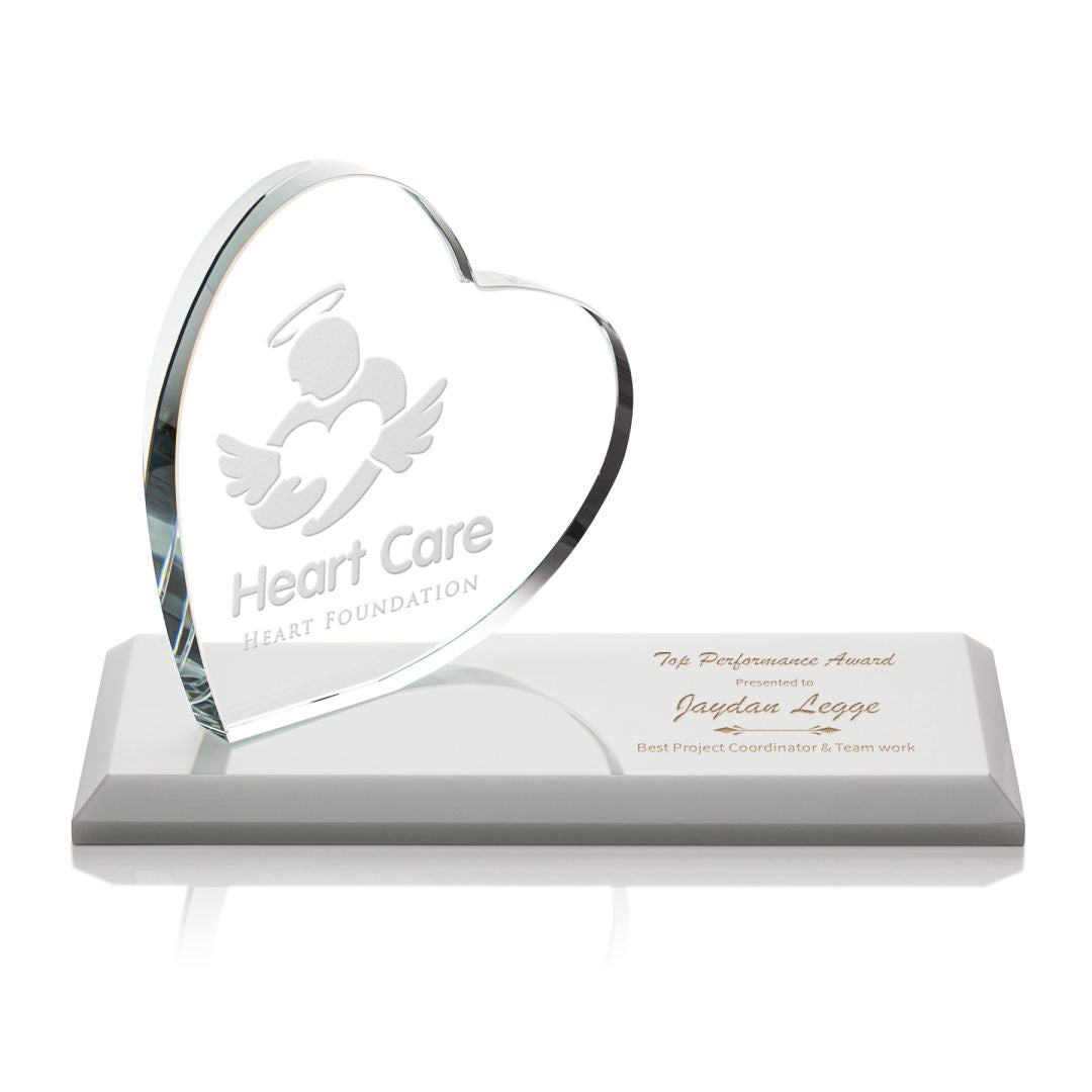 Northam Heart Award - Deep Etch