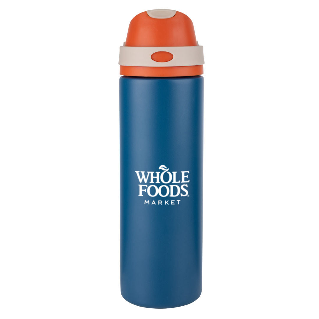 Babine Bottle w/Chug & Straw Lid - 24oz — Dark Blue — D846-DB