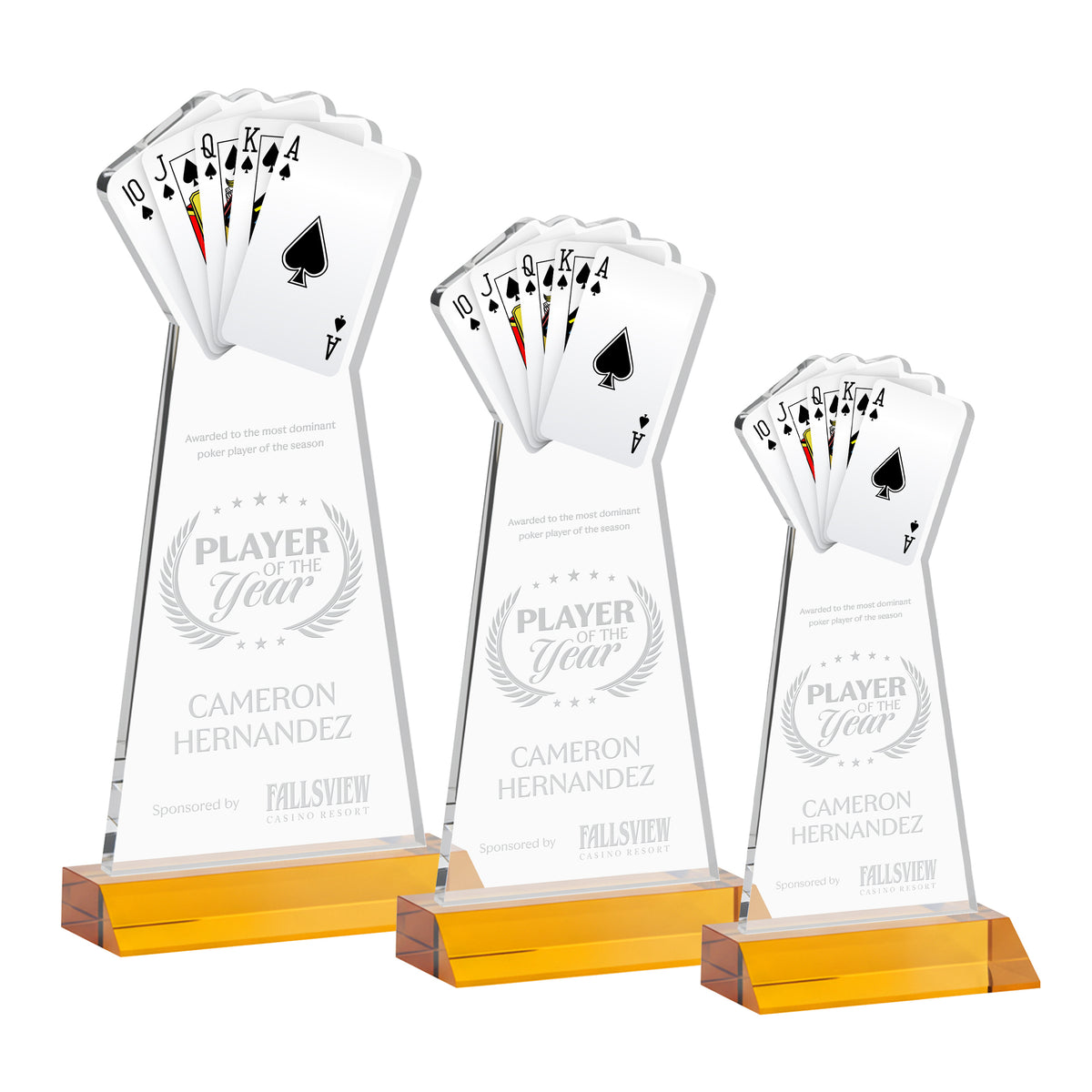 Poker Award - Amber