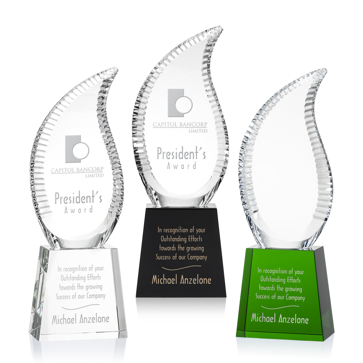 Harmony Flame Award - Deep Etch