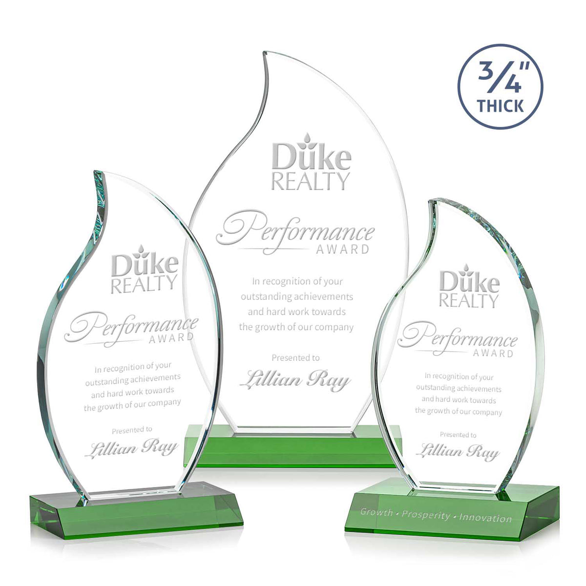 Croydon Flame Award - Green 
