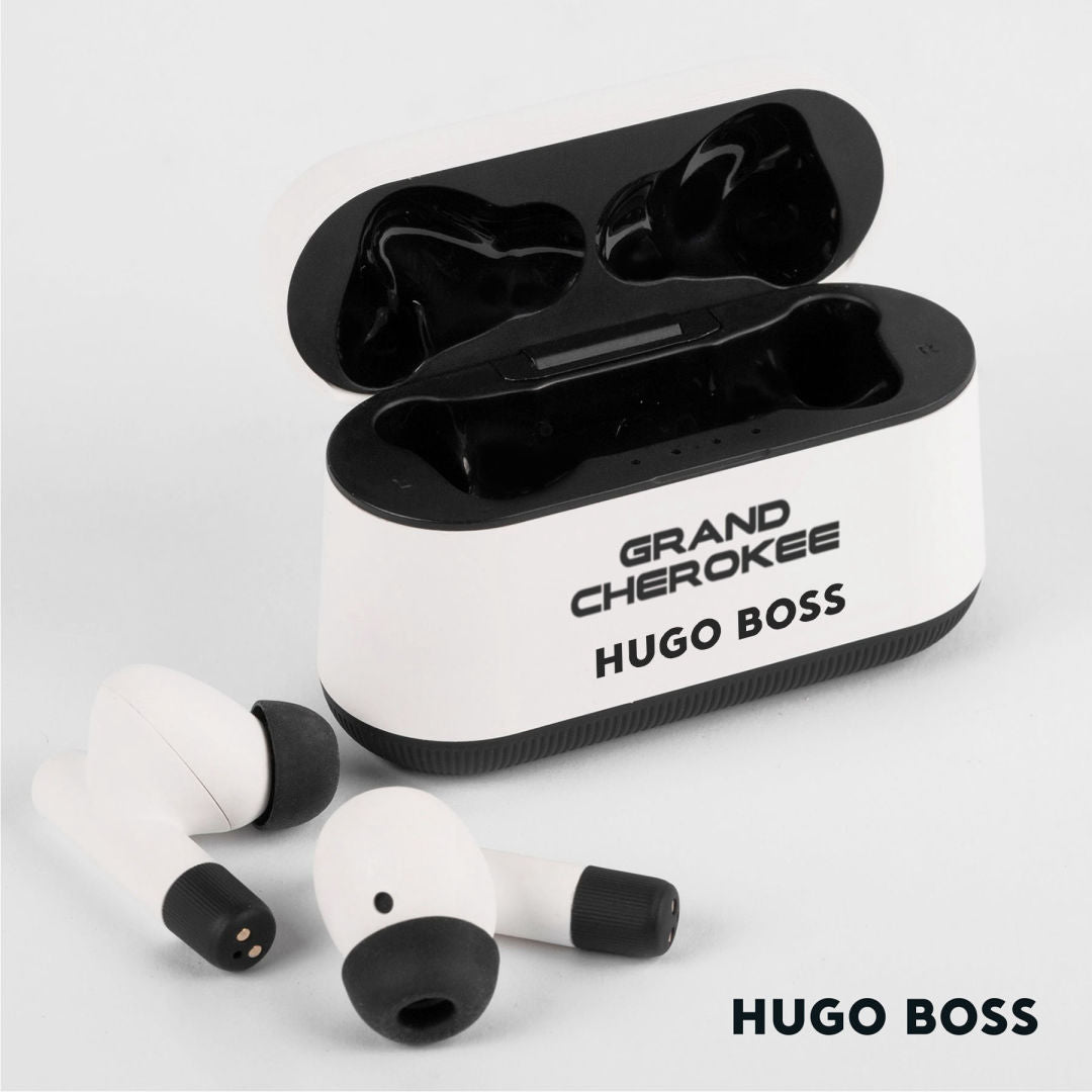 Hugo Boss Gear Matrix Wireless Earphones – White