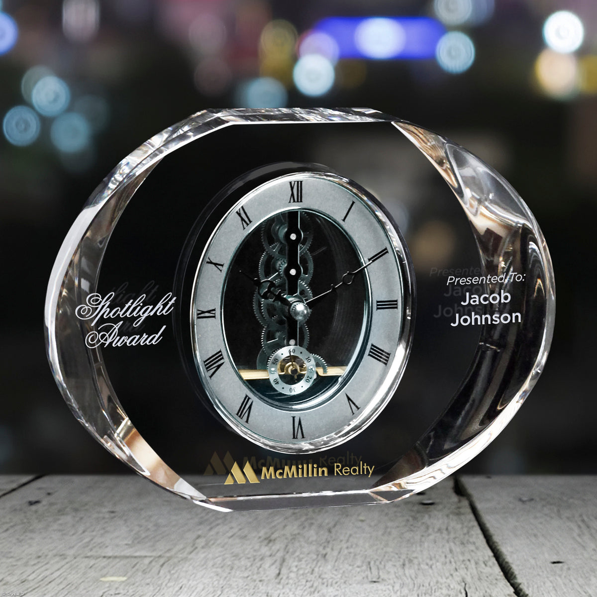 Baldwin Clock 6" H - Crystal D