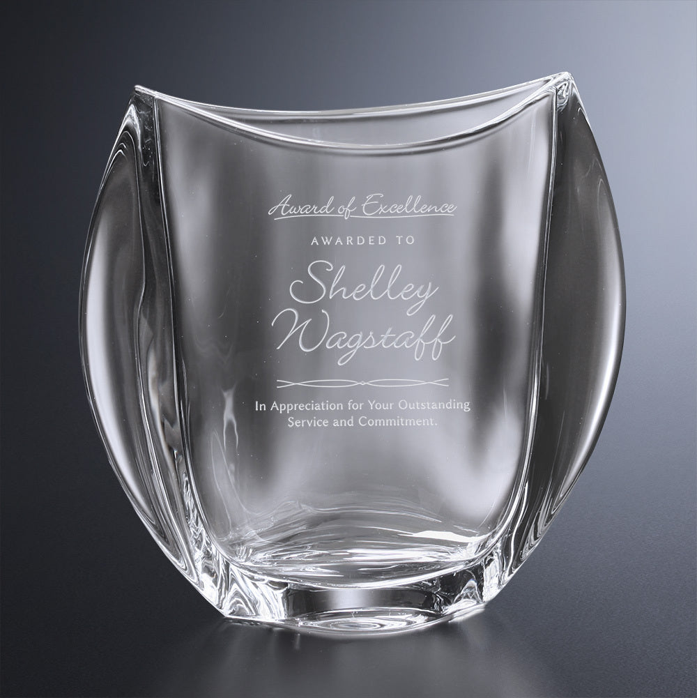 Baltic Vase 9" - Crystal D