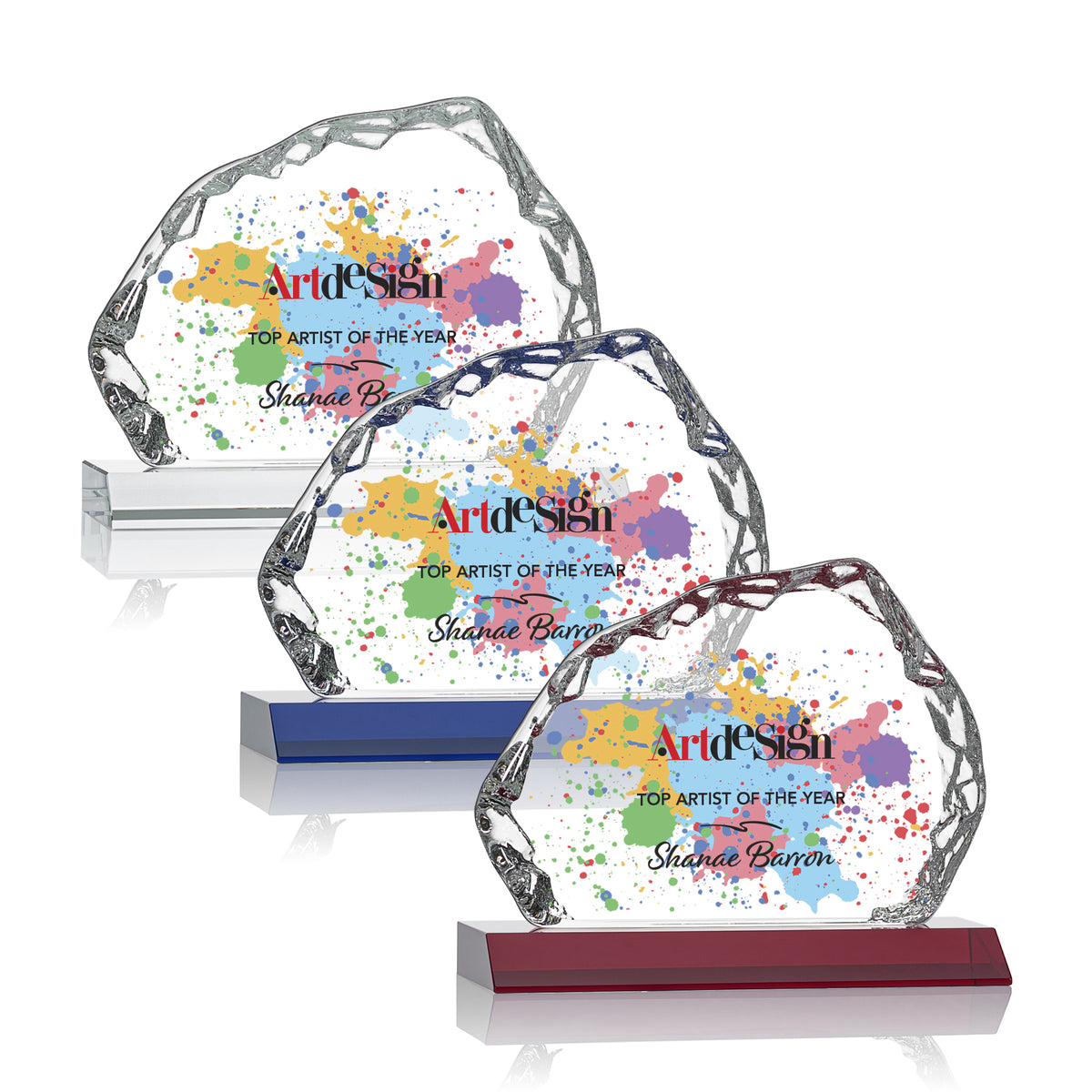 Aspen Iceberg VividPrint™ Award on Base