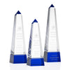 Cascading-Groove Optical Crystal Obelisk Award