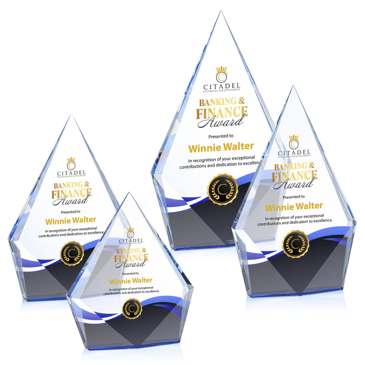 Shelton VividPrint™ Award - Blue