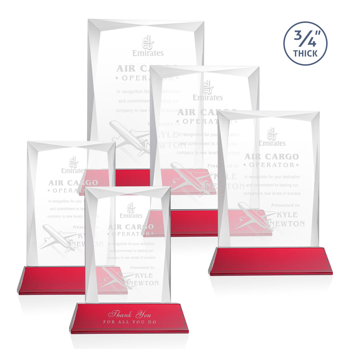 Messina Award on Newhaven Base - Red