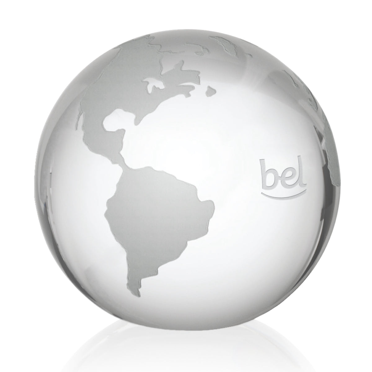 Globe with Frosted Land