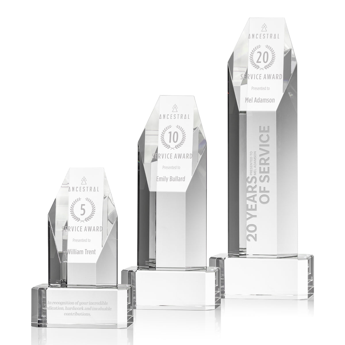 Ashford Award on Clear Base