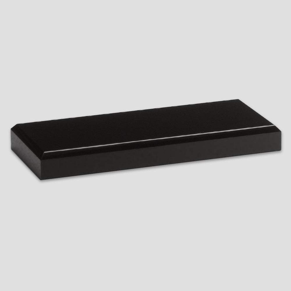 Black Glass Base 3" x 7" - Crystal D