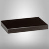 Beveled Black Glass Award Base — Shape and Dimensions