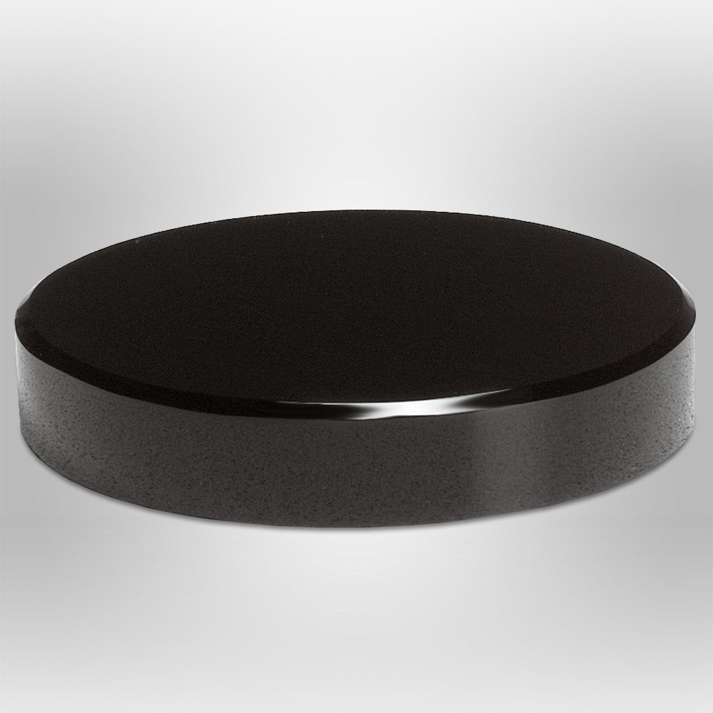 Black Glass Base 5" Dia. - Crystal D