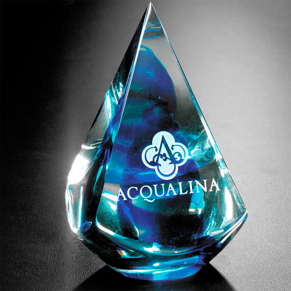 Blue Quatro Pyramid 4" - Crystal D